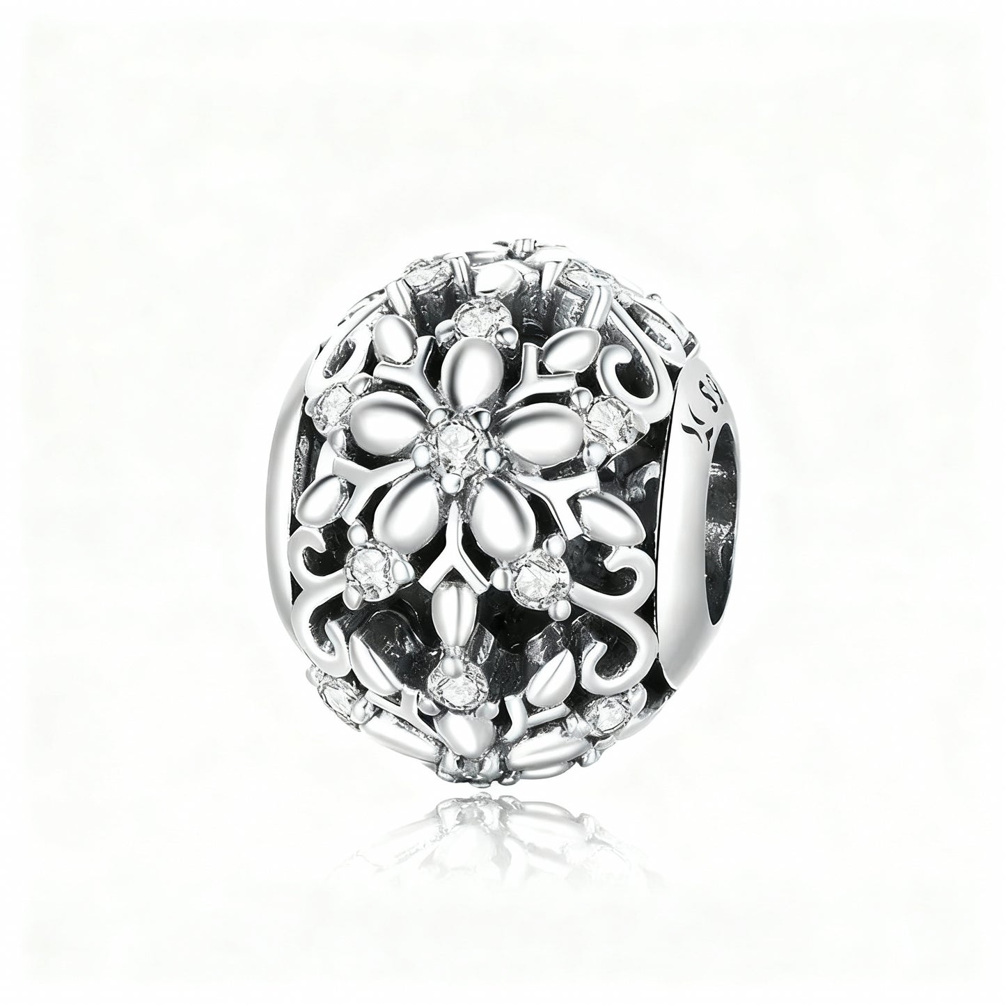 Charm "Snowflake" 925 Sterling Silver