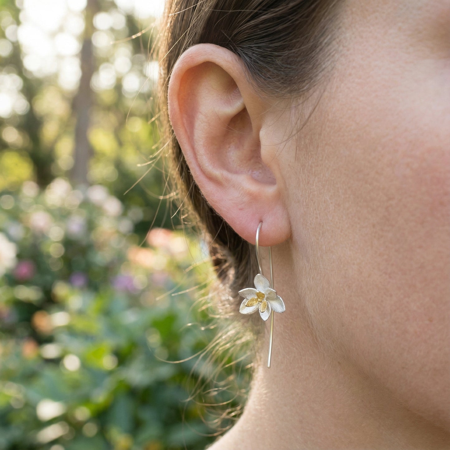 Bougainvillea Earrings - 925 Sterling Silver
