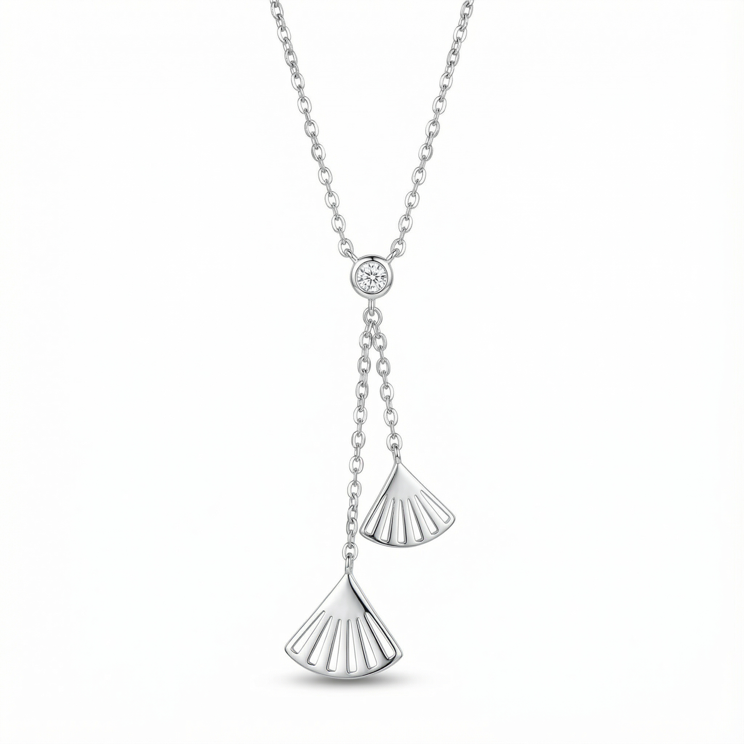 Ginkgo Leaf Necklace - 925 Sterling Silver