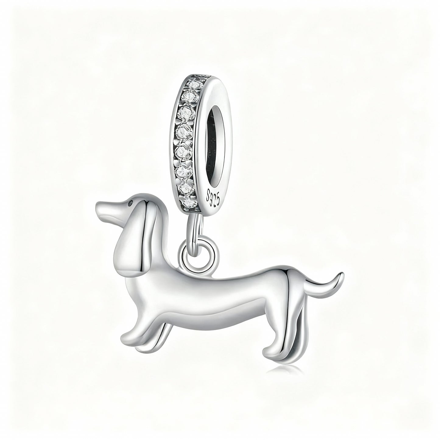Charm "Dachshund" 925 Sterling Silver