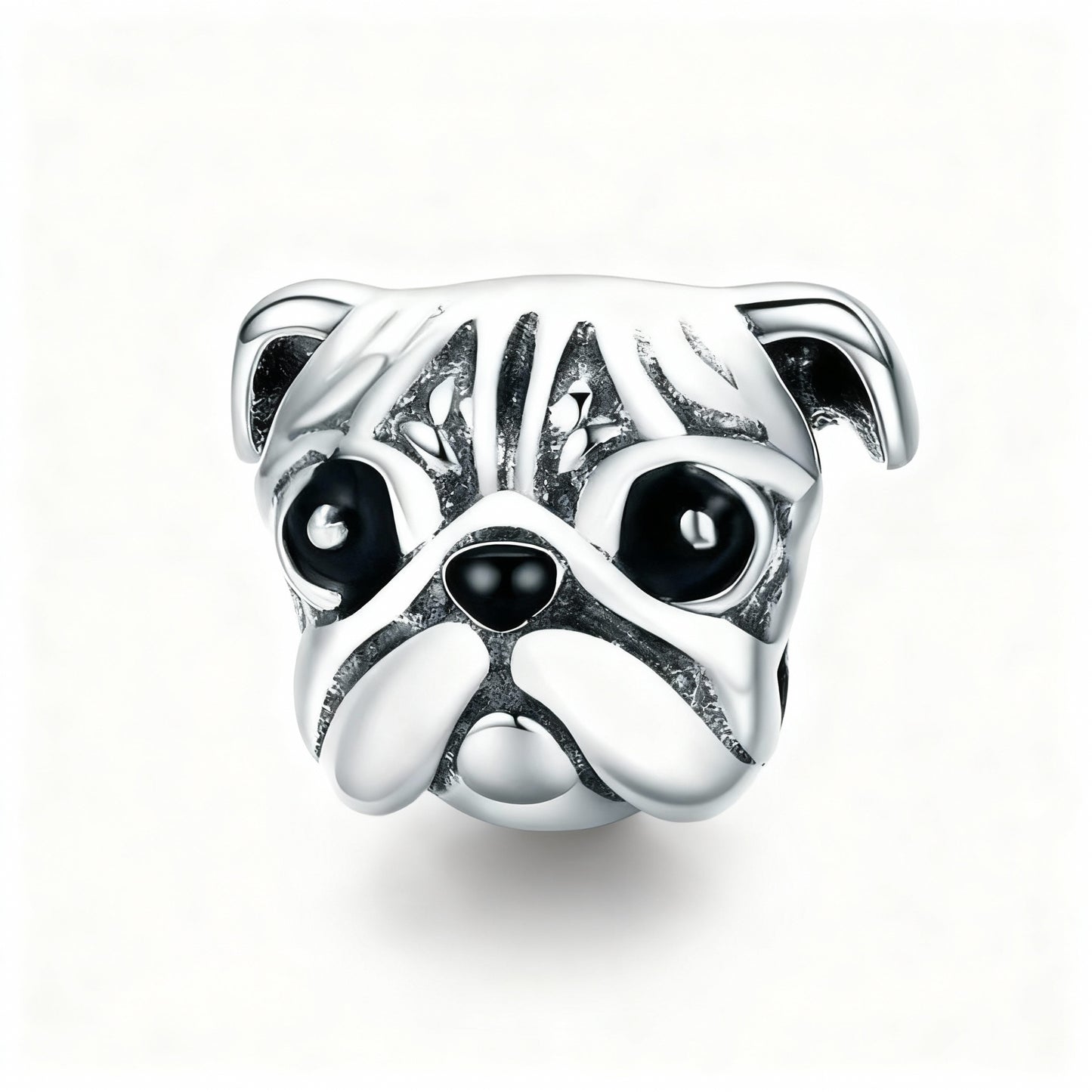 Charm "Cute Pug" 925 Sterling Silver