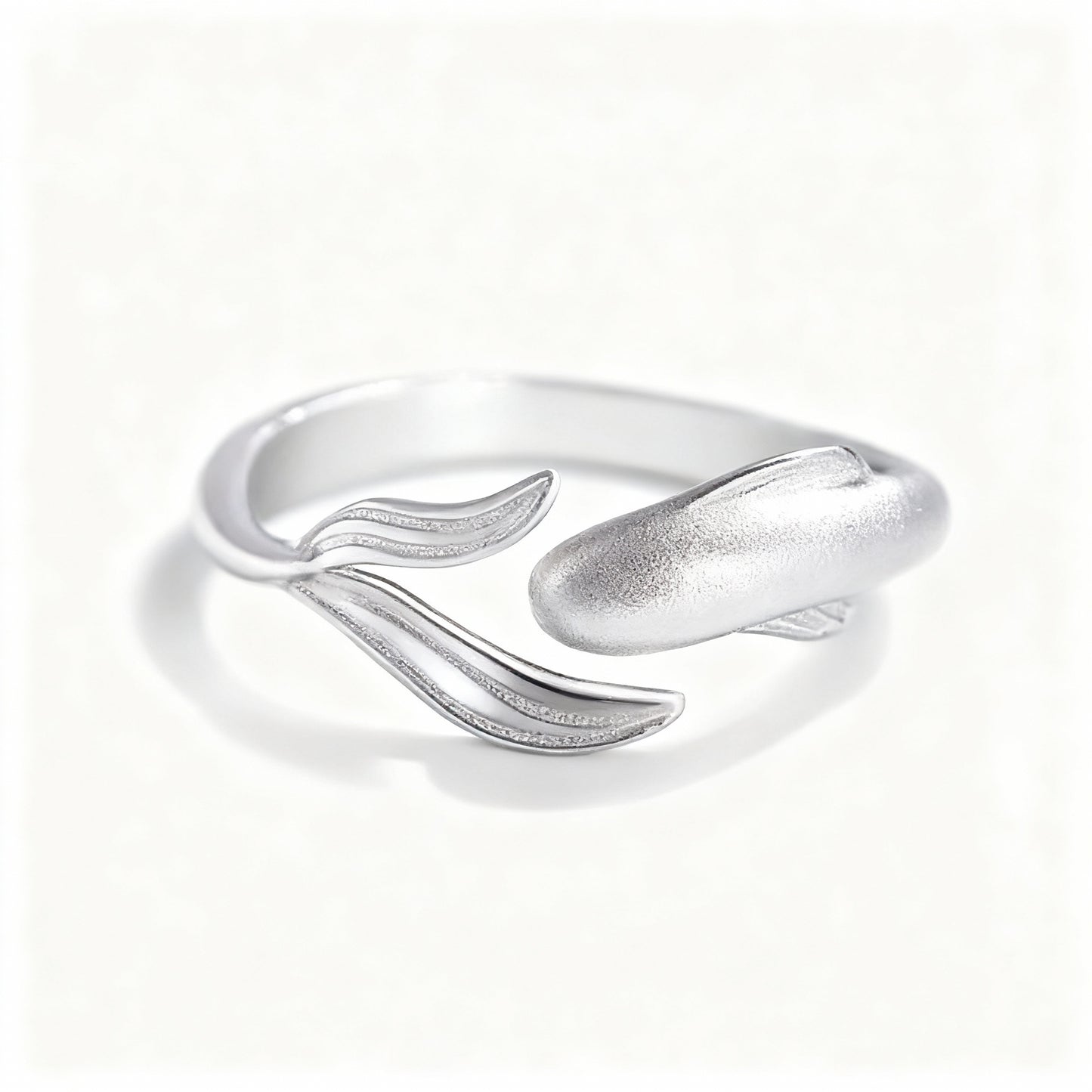 Koi Carp Couple Rings - (Adjustable) - 925 Sterling Silver