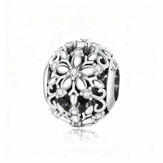 Charm "Snowflake" 925 Sterling Silver