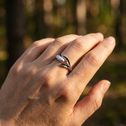 Koi Carp Couple Rings - (Adjustable) - 925 Sterling Silver