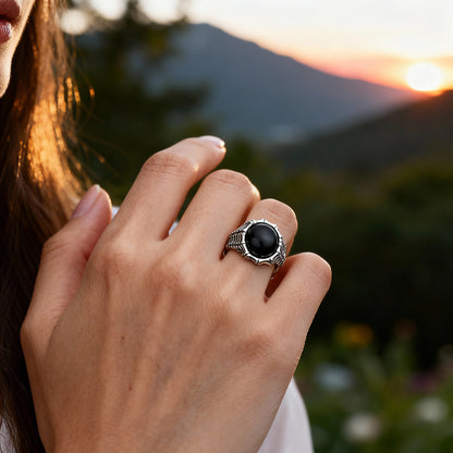 Vintage Thai Ring - (Adjustable) - 925 Sterling Silver