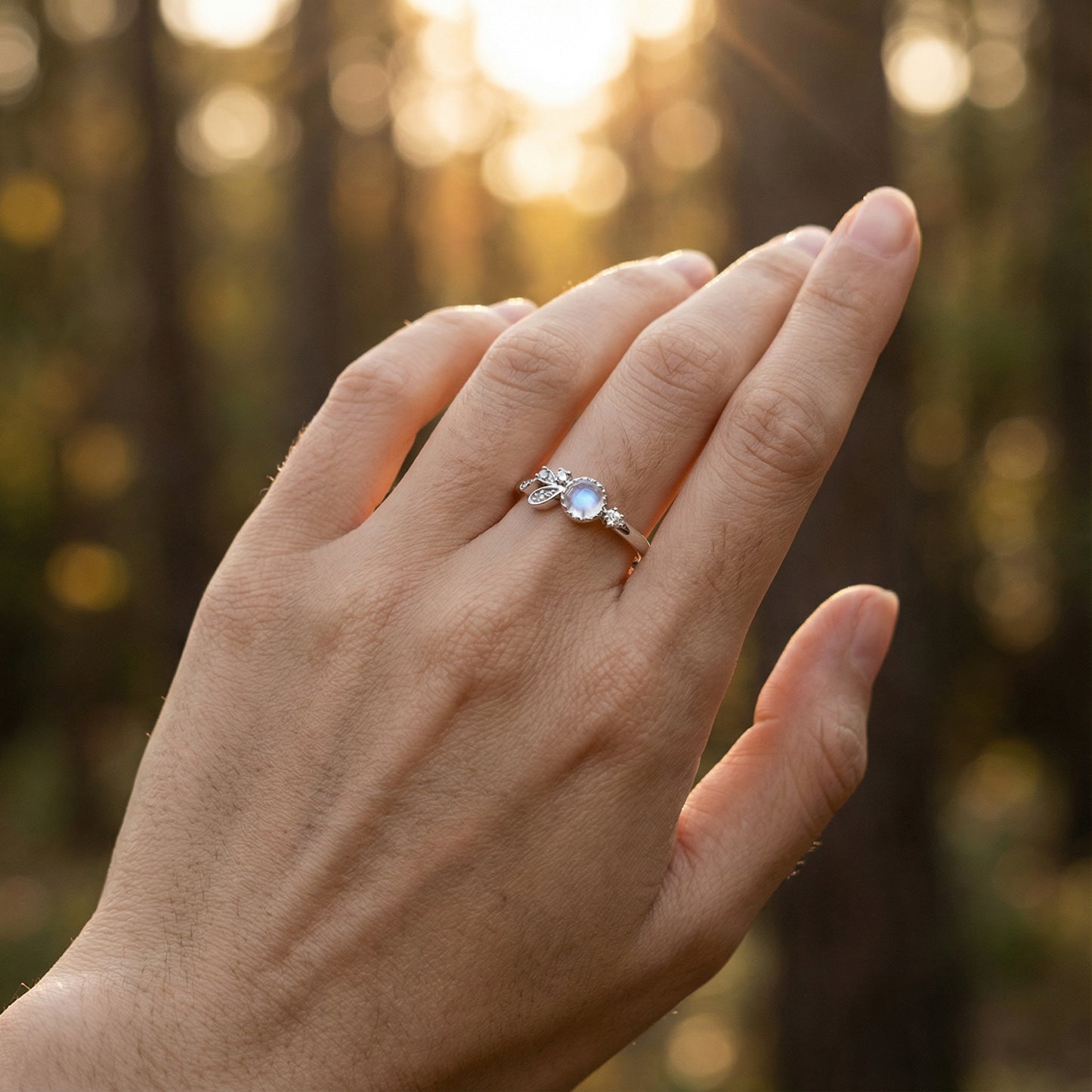 Provence Couple Rings - (Adjustable) - 925 Sterling Silver