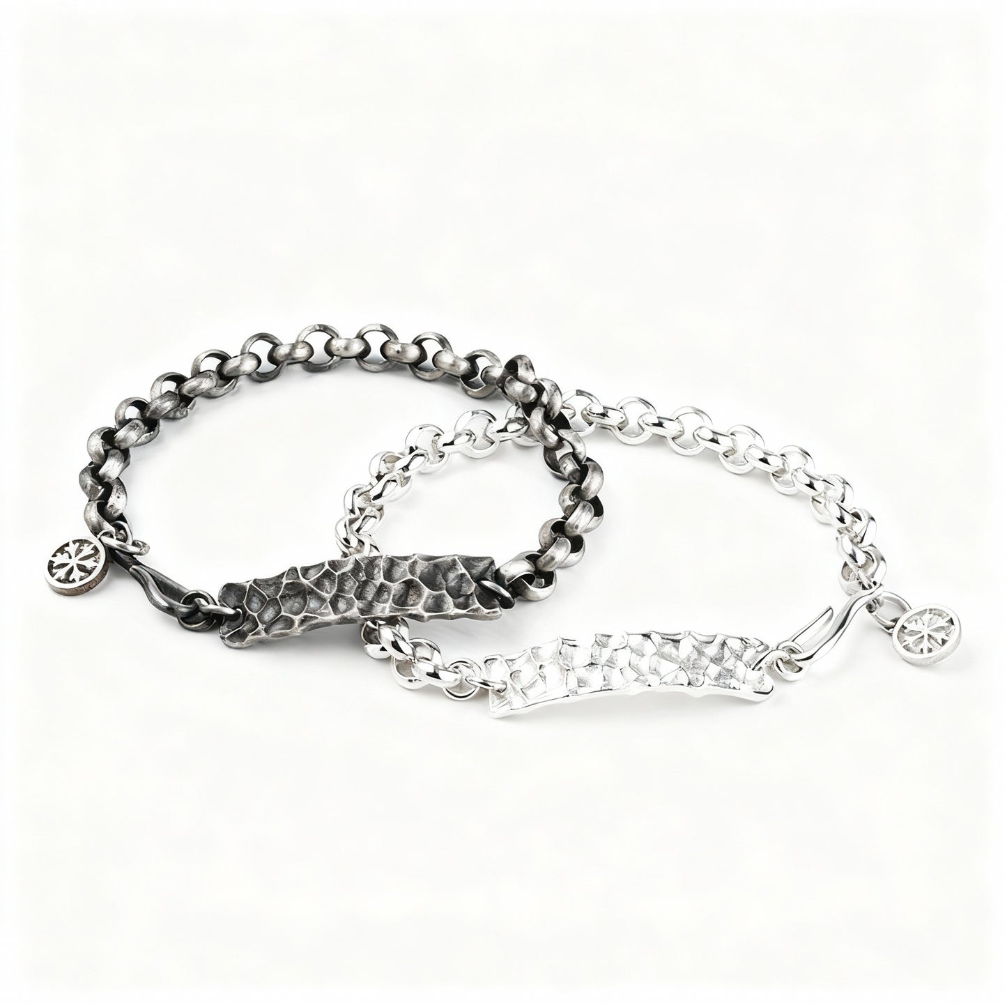 Hammered Bracelet - 925 Sterling Silver