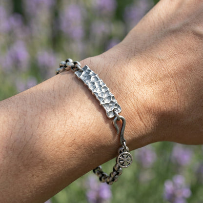 Hammered Bracelet - 925 Sterling Silver