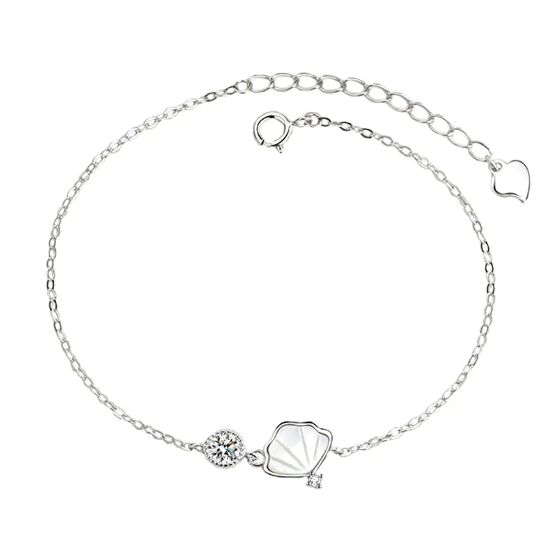 Shell Bracelet - 925 Sterling Silver