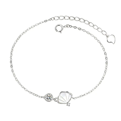 Shell Bracelet - 925 Sterling Silver