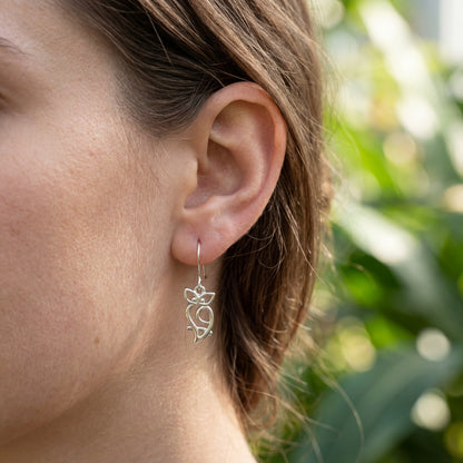 Silver Hook Earrings - 925 Sterling Silver