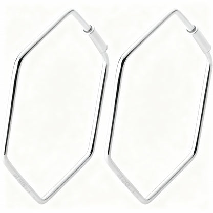 Geometric Earrings - 925 Sterling Silver