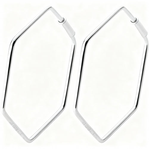 Geometric Earrings - 925 Sterling Silver
