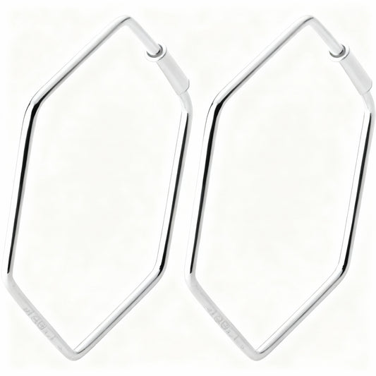 Geometric Earrings - 925 Sterling Silver