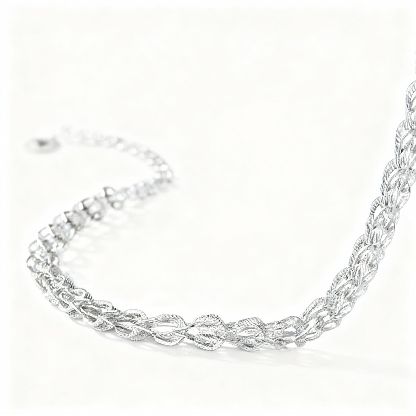 Elegant Silver Bracelet - 925 Sterling Silver