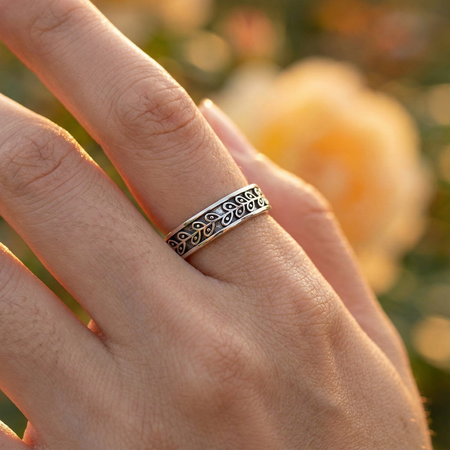 Provence Couple Rings - (Adjustable) - 925 Sterling Silver