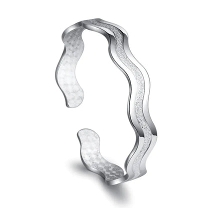 Waves Fashion Bracelet - 999 Pure Silver