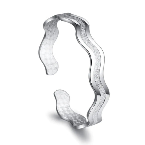 Waves Fashion Bracelet - 999 Pure Silver