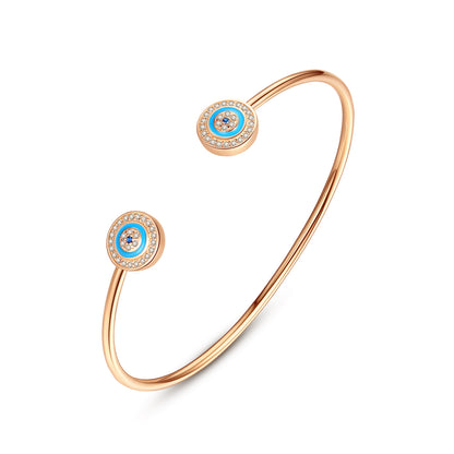 Opening Bracelet - Add Charms - 925 Sterling Silver