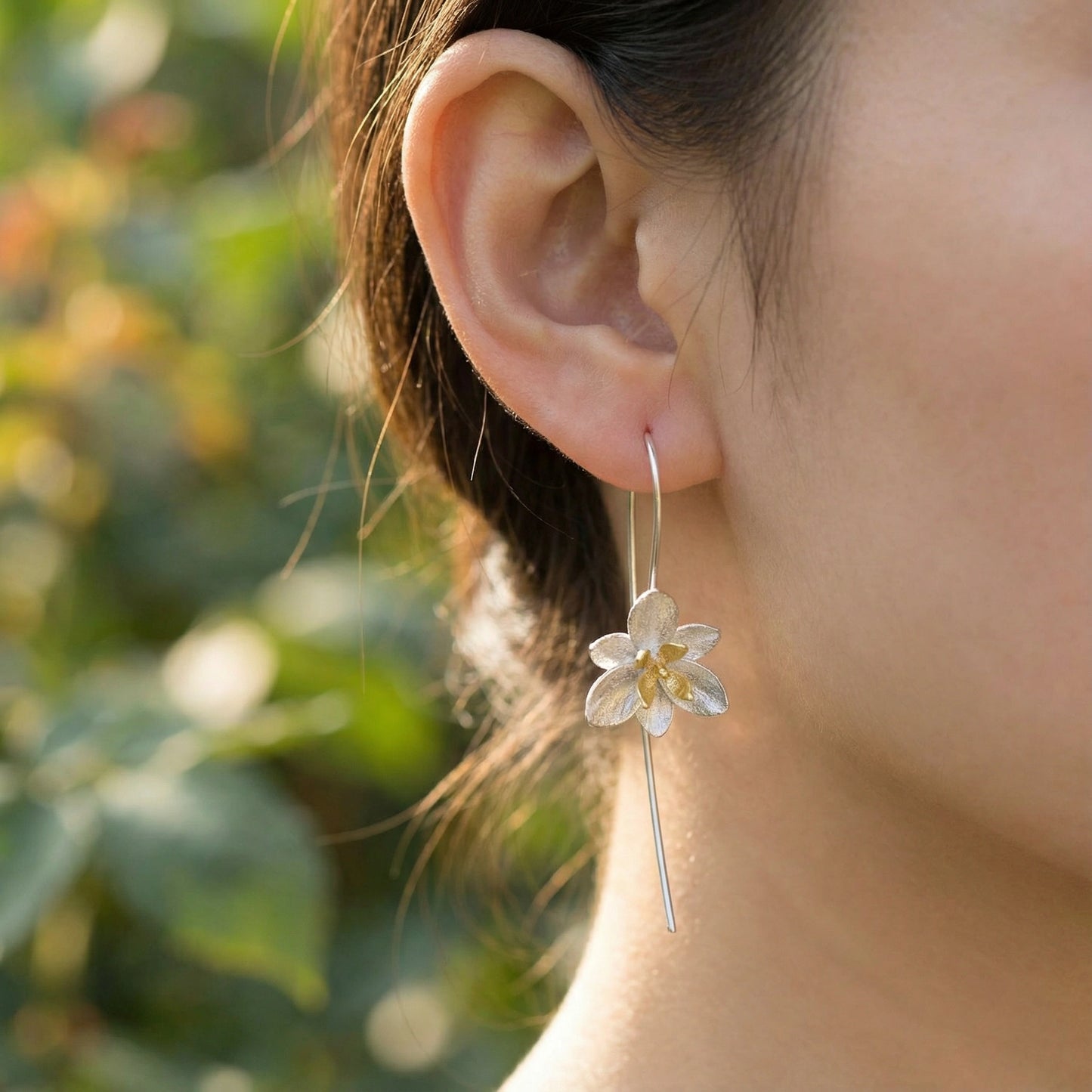 Bougainvillea Earrings - 925 Sterling Silver