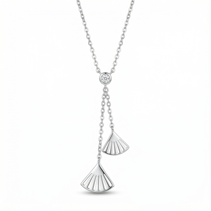 Ginkgo Leaf Necklace - 925 Sterling Silver