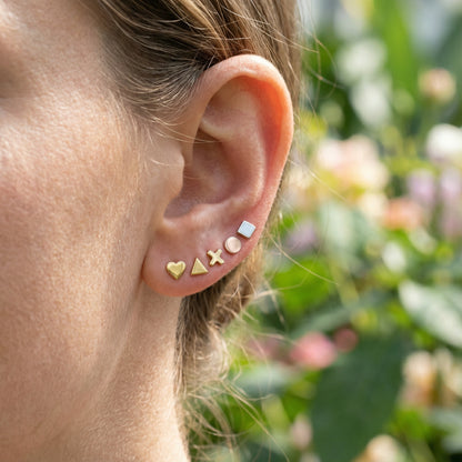 Collection of Stud Earrings - Sterling Silver