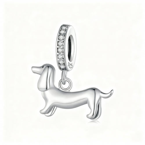 Charm "Dachshund" 925 Sterling Silver