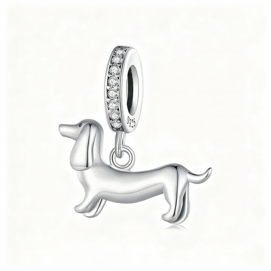 Charm "Dachshund" 925 Sterling Silver