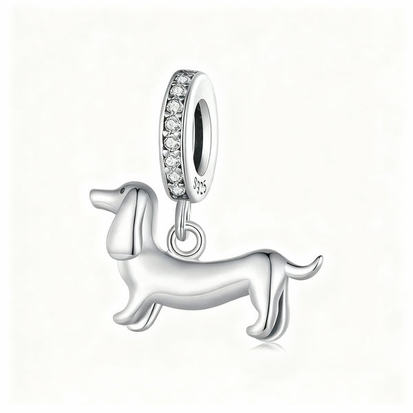 Charm "Dachshund" 925 Sterling Silver
