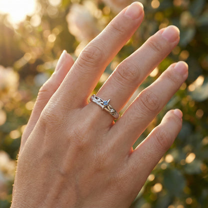 Cosmos Couple Rings - (Adjustable) - 925 Sterling Silver