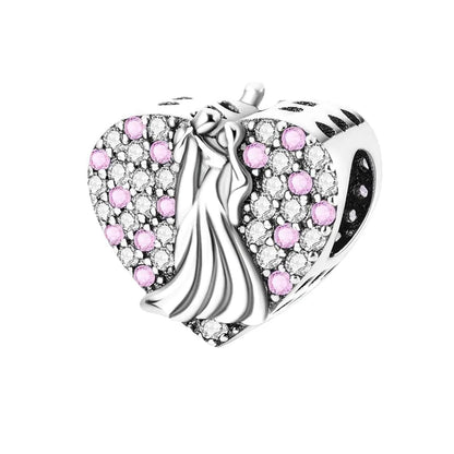 Charm "Heart" 925 Sterling Silver (One)