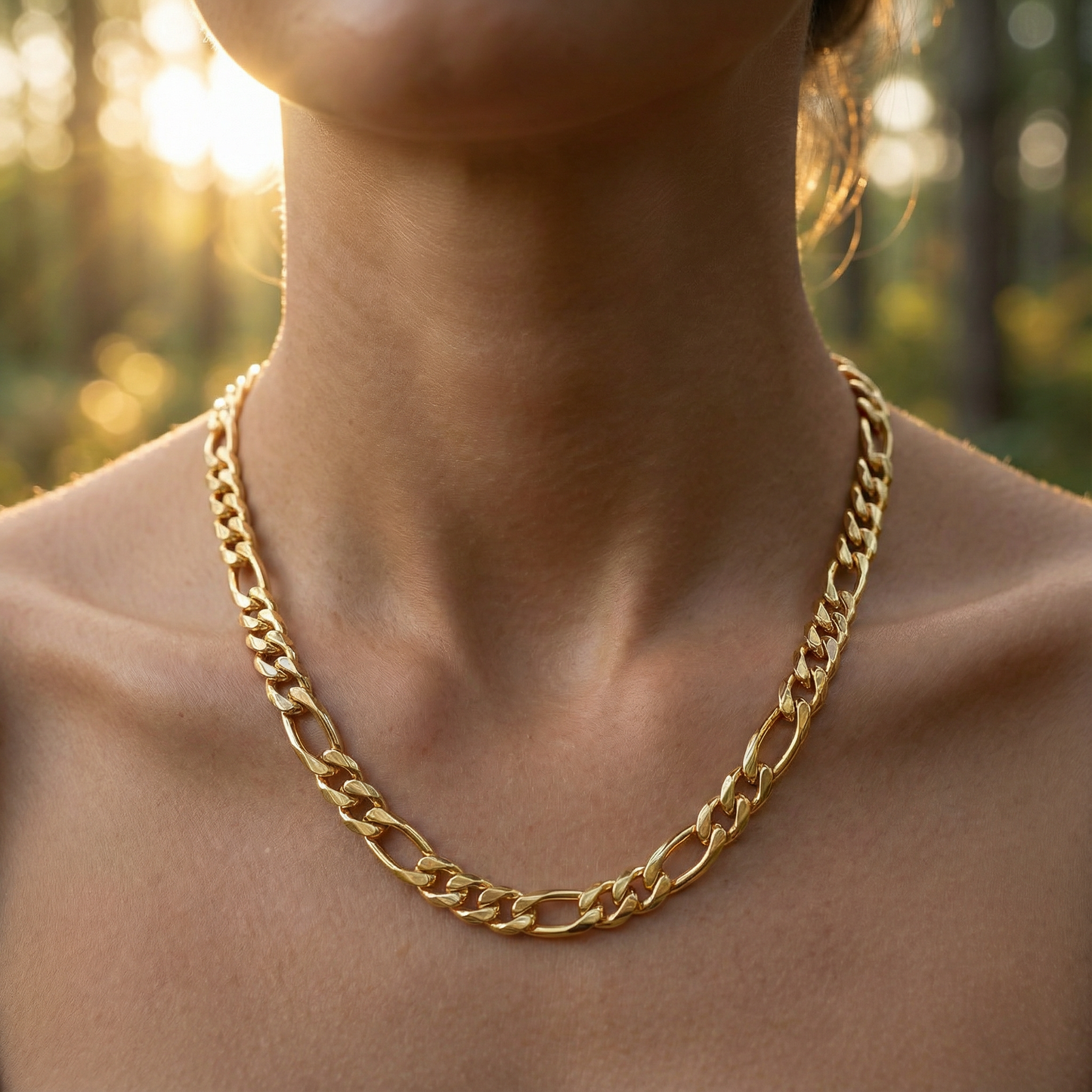 Simple Gold/Silver Chain Necklace - Stainless Steel