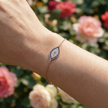 Demon Eye Bracelet - 925 Sterling Silver