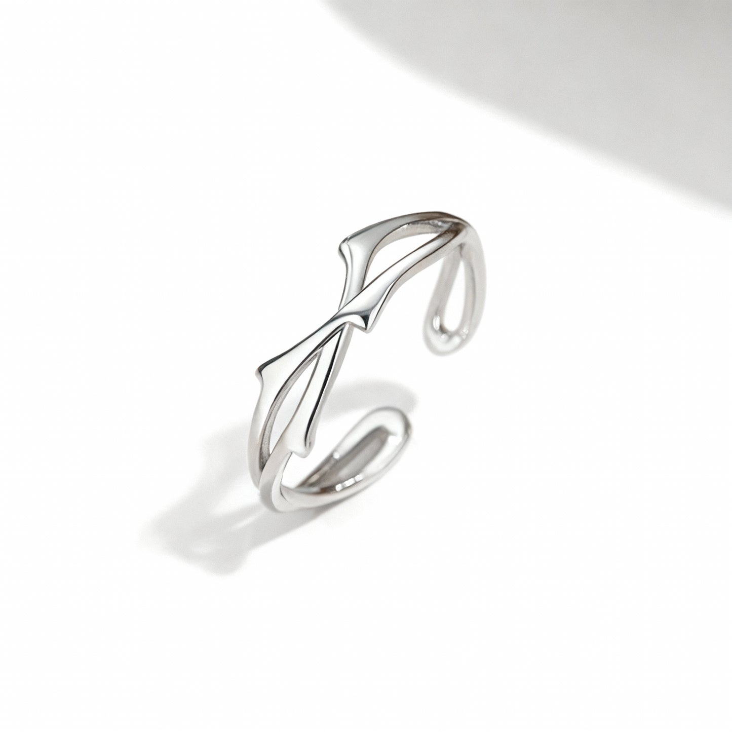 Roses Couple Rings - (Adjustable) - 925 Sterling Silver