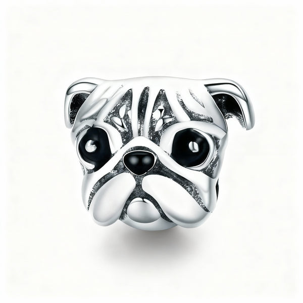 Charm "Cute Pug" 925 Sterling Silver
