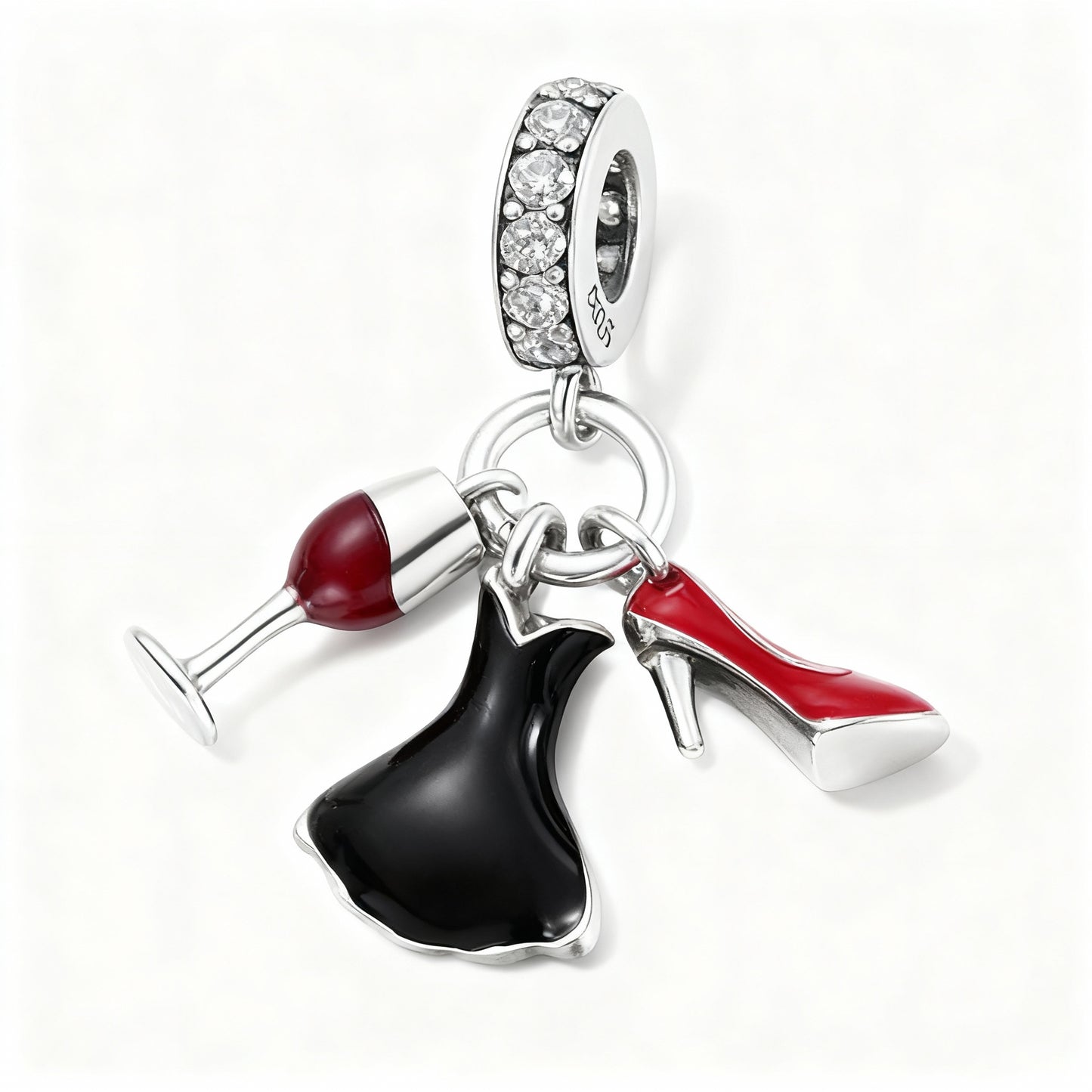 Charm "Lady" 925 Sterling Silver