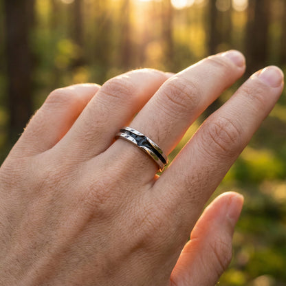 Star Couple Rings - (Adjustable) - 925 Sterling Silver