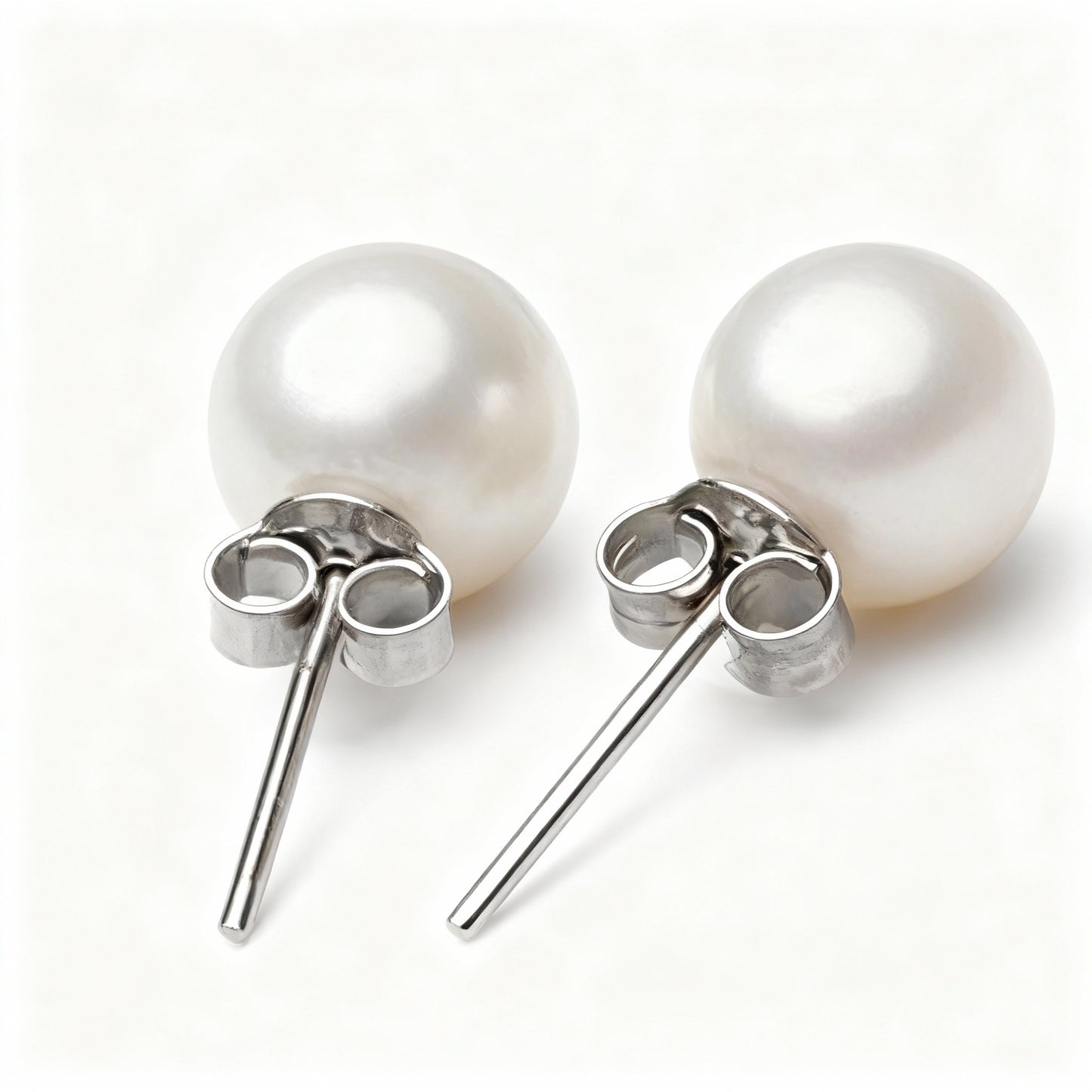 Pearl Stud Earrings - 925 Sterling Silver
