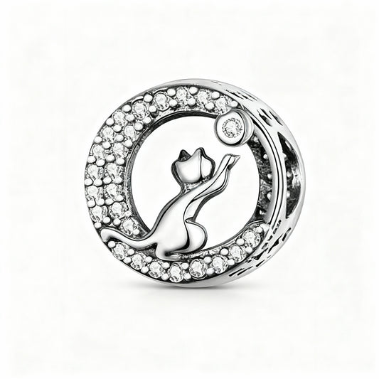 Charm "Kitten" 925 Sterling Silver