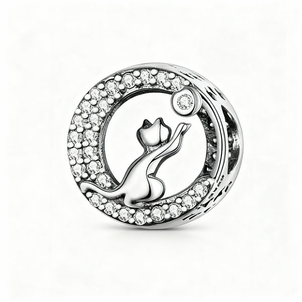 Charm "Kitten" 925 Sterling Silver