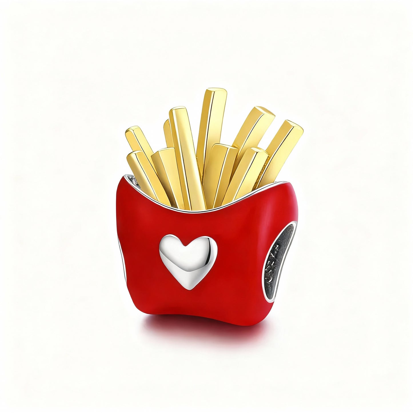 Charm "French Fry" 925 Sterling Silver