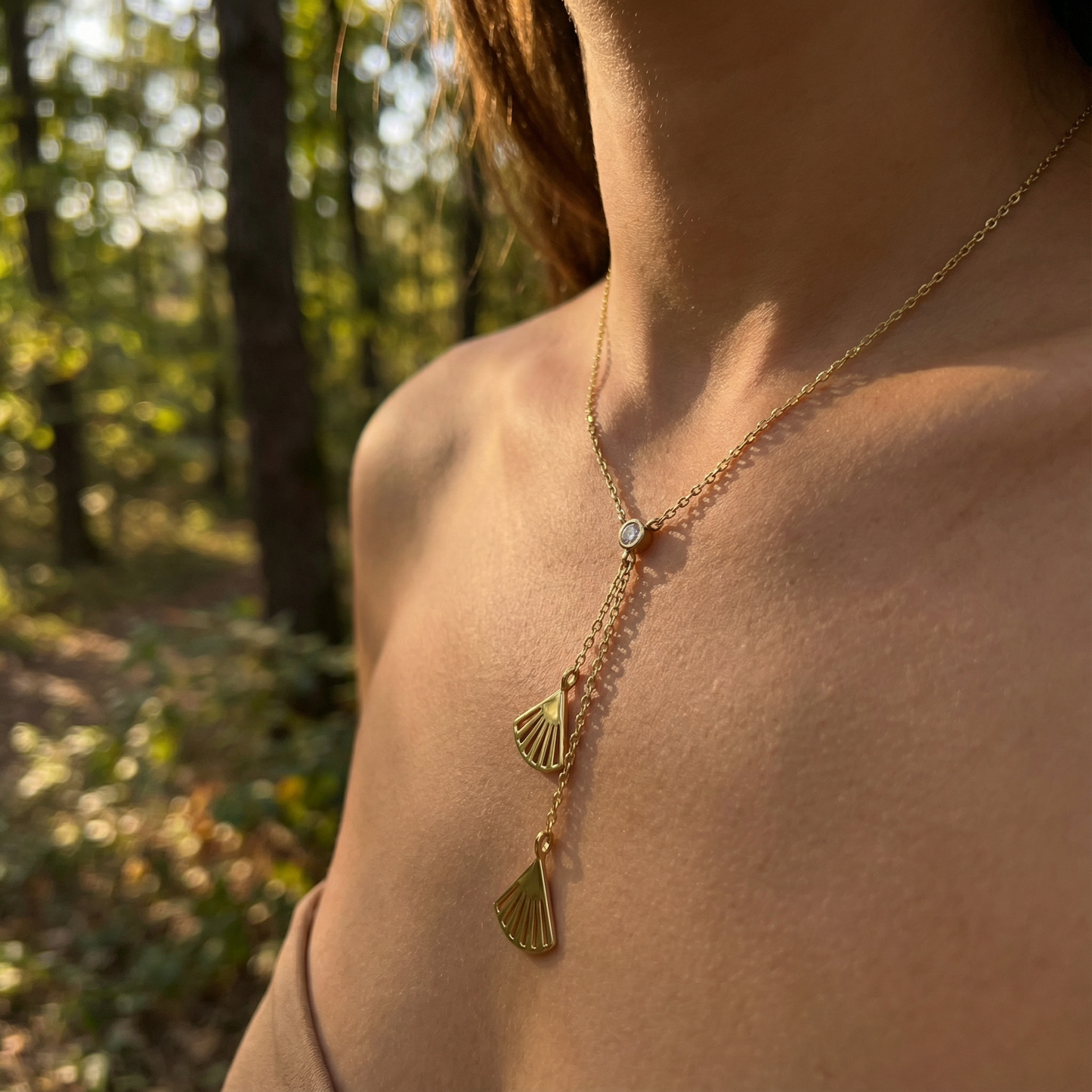 Ginkgo Leaf Necklace - 925 Sterling Silver