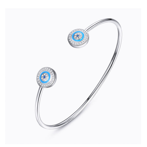 Opening Bracelet - Add Charms - 925 Sterling Silver