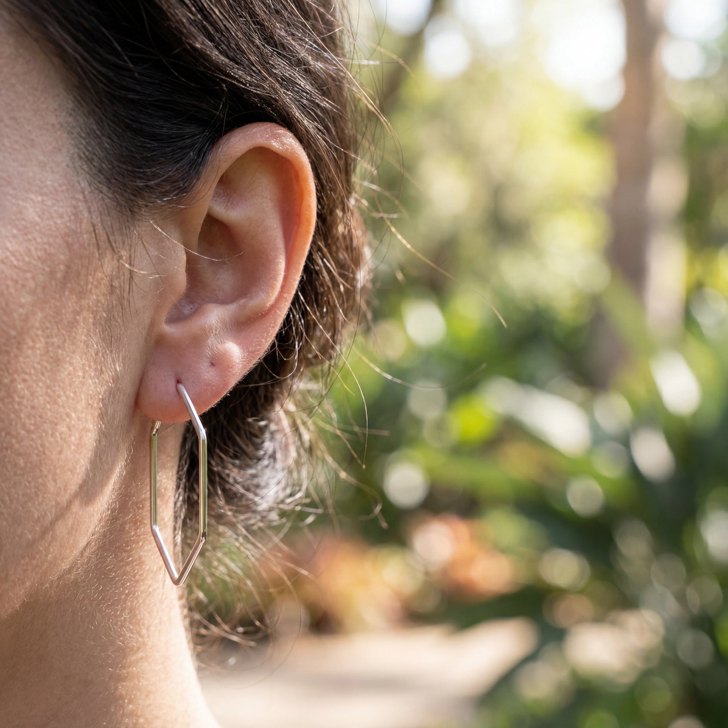 Geometric Earrings - 925 Sterling Silver