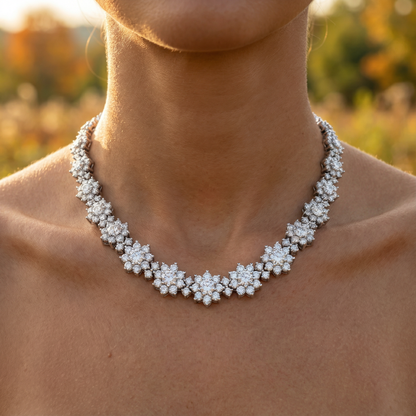 Sunflower Necklace - 925 Sterling Silver