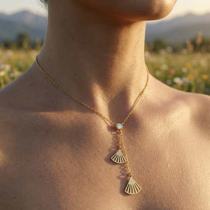 Ginkgo Leaf Necklace - 925 Sterling Silver