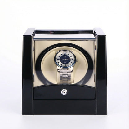 Deluxe Watch Winder with Light - (One Watch)