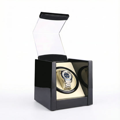 Deluxe Watch Winder with Light - (One Watch)