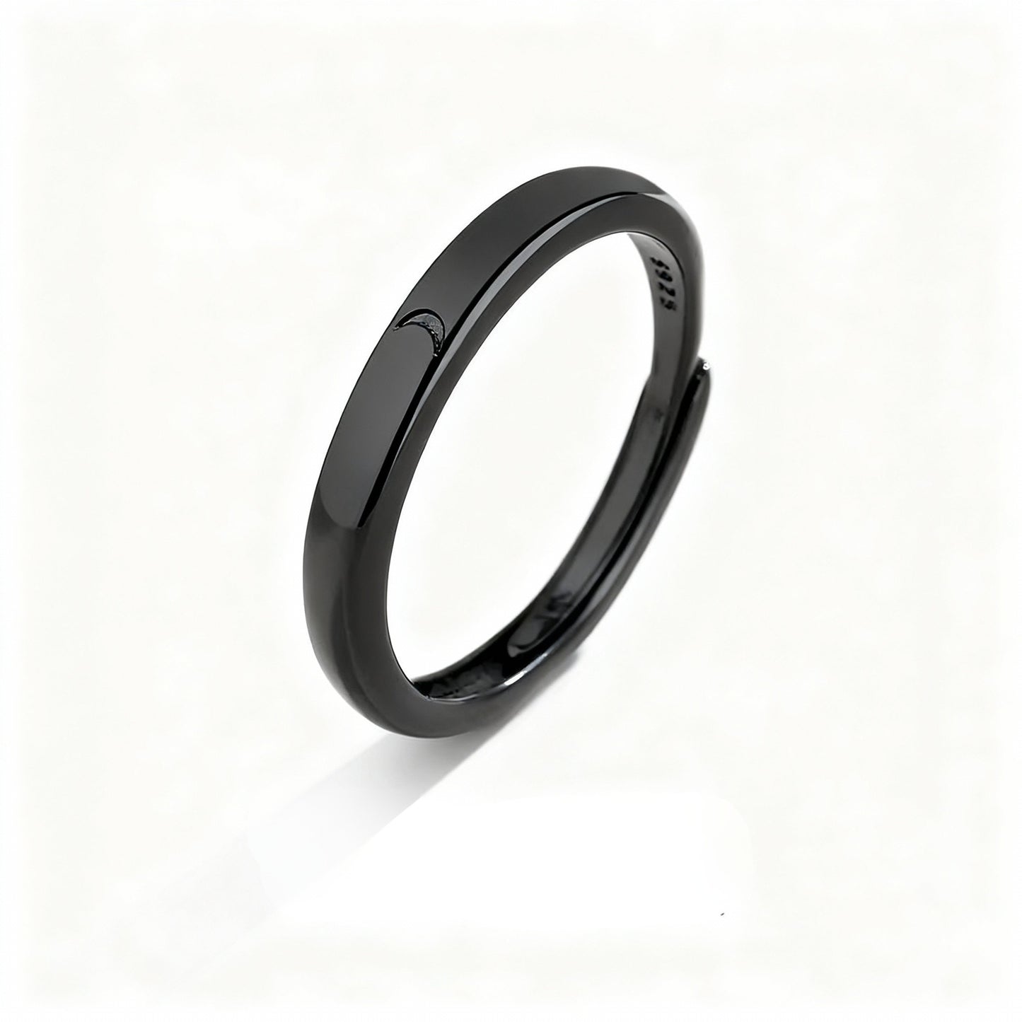 Sun & Moon Minimal Couple Rings - 925 Sterling Silver