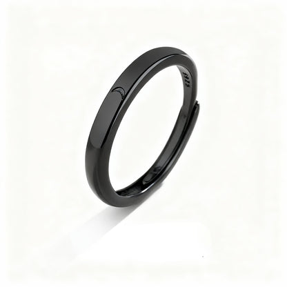 Sun & Moon Minimal Couple Rings - 925 Sterling Silver